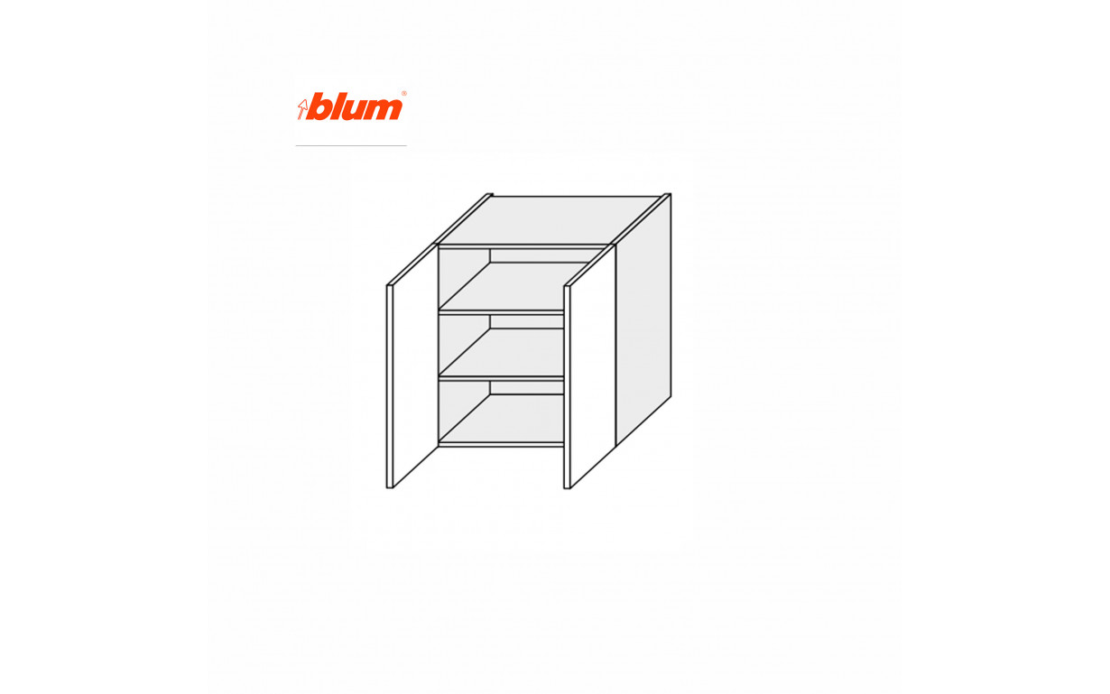 Кухонна секція Міленіум WG верхня 80В/720 2дв Pro Blum - Фото